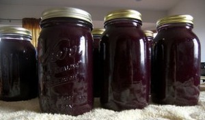 grape juice, canned grape juice, quart canning jars