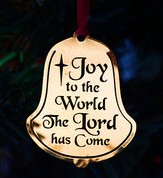 Joy to the world, Christmas ornament, Bell-shaped ornament,