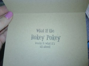 greeting card, hokey pokey,